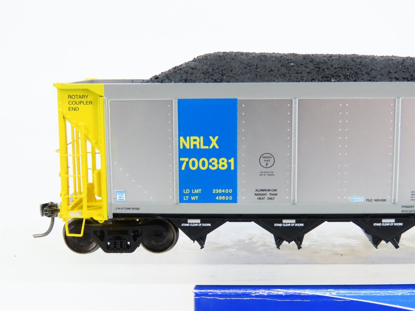 HO ExactRail EE-1307-1 NRLX CIT Group Autoflood Hopper #700381 w/Coal Load