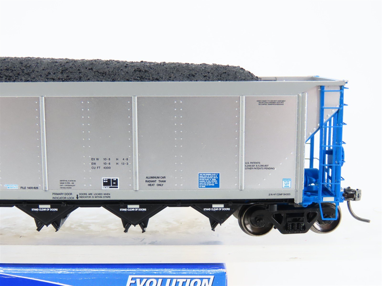 HO ExactRail EE-1307-1 NRLX CIT Group Autoflood Hopper #700381 w/Coal Load