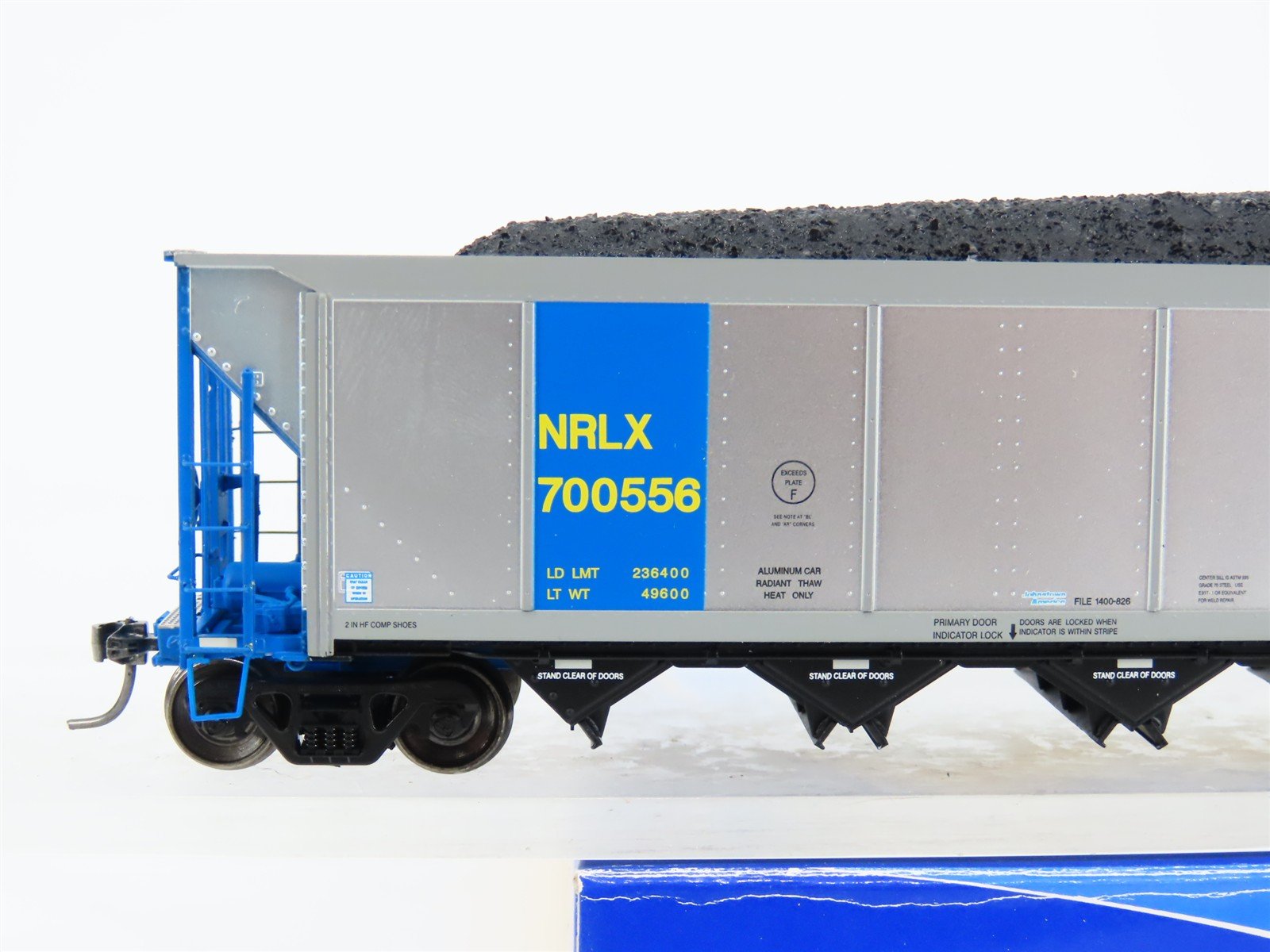 HO ExactRail EE-1307-18 NRLX CIT Group Autoflood Hopper #700556 w/Coal Load