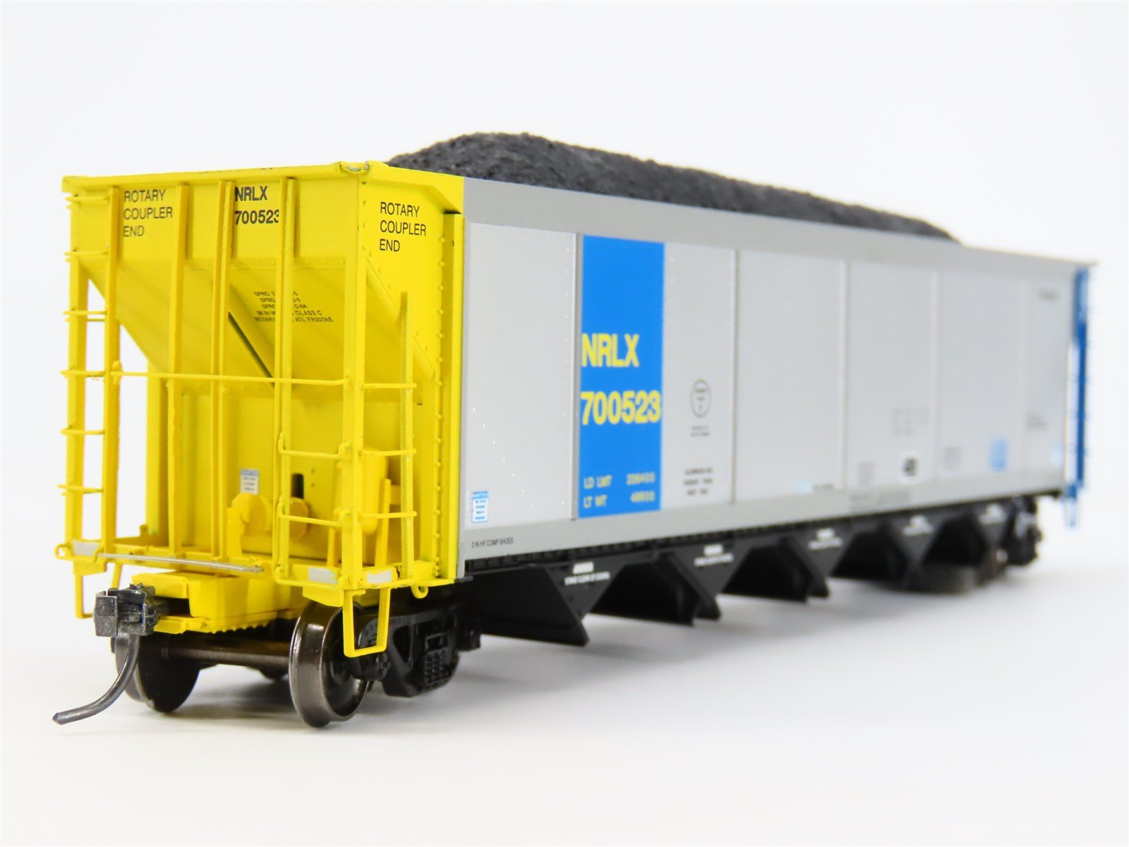 HO ExactRail EE-1307-15 NRLX CIT Group Autoflood Hopper #700523 w/Coal Load