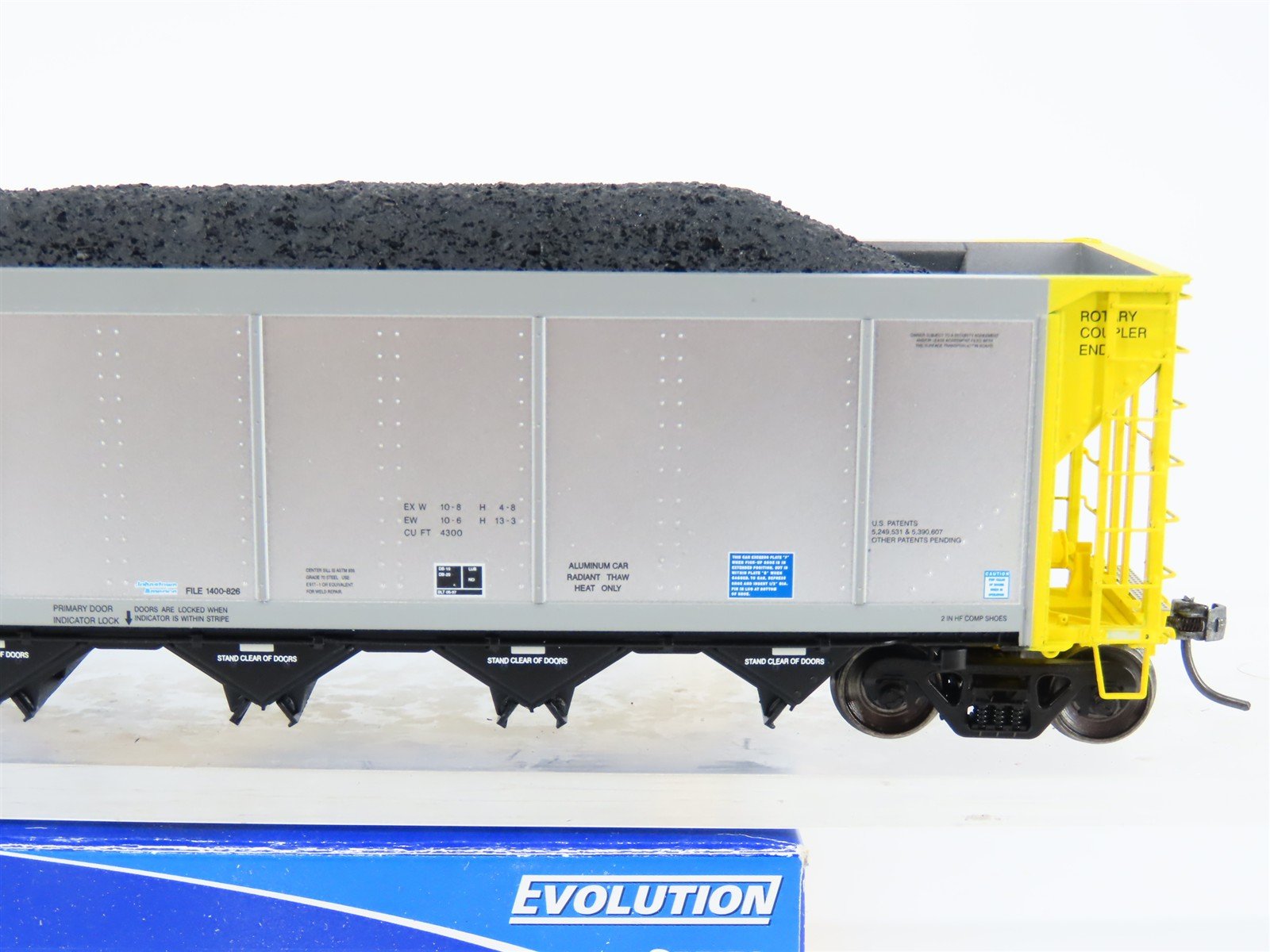 HO ExactRail EE-1307-14 NRLX CIT Group Autoflood Hopper #700511 w/Coal Load