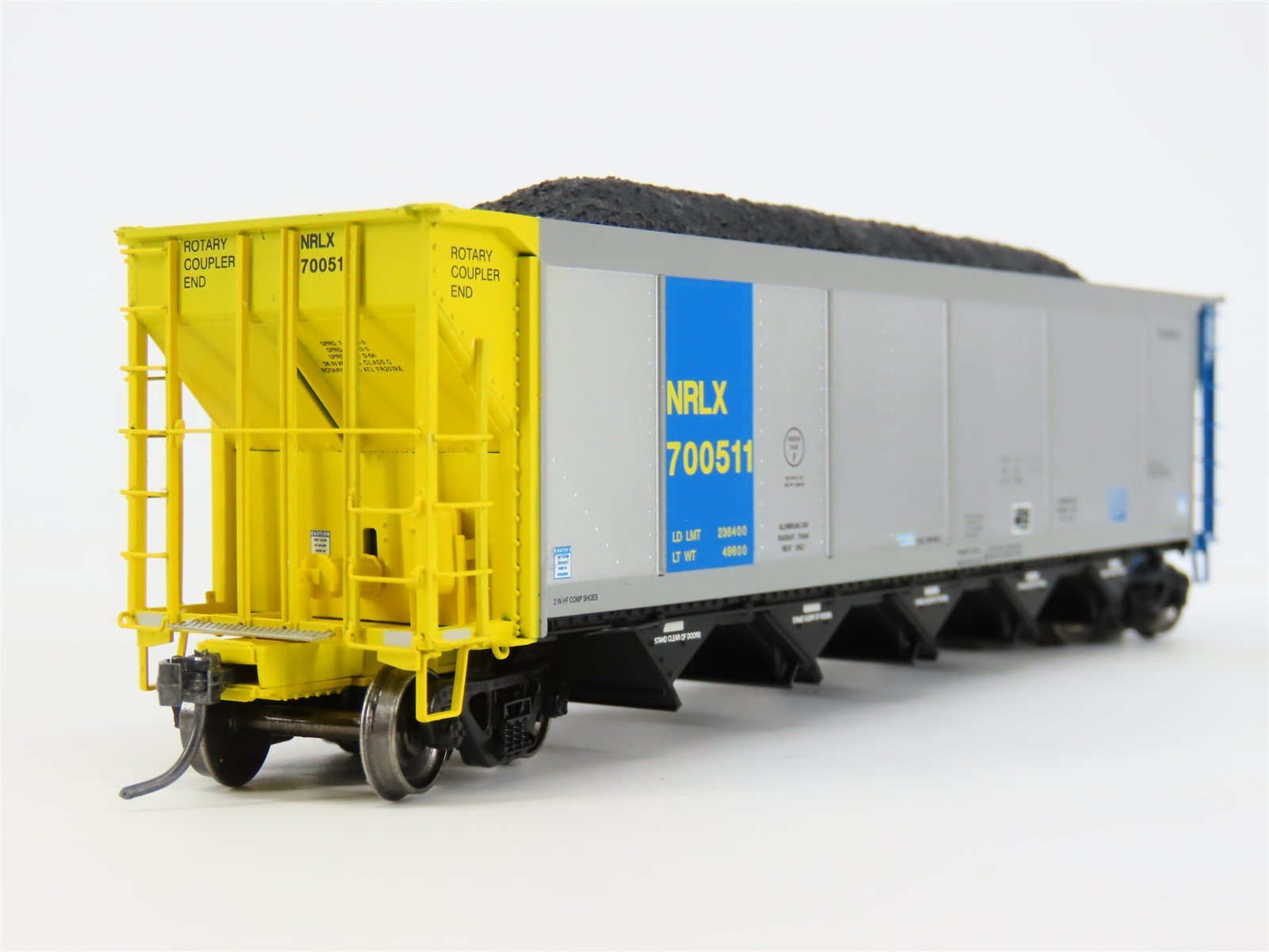 HO ExactRail EE-1307-14 NRLX CIT Group Autoflood Hopper #700511 w/Coal Load