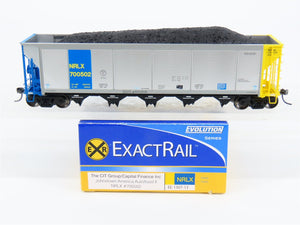 HO ExactRail EE-1307-13 NRLX CIT Group Autoflood Hopper #700502 w/Coal Load