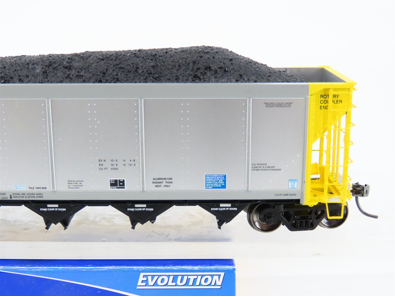 HO ExactRail EE-1307-13 NRLX CIT Group Autoflood Hopper #700502 w/Coal Load