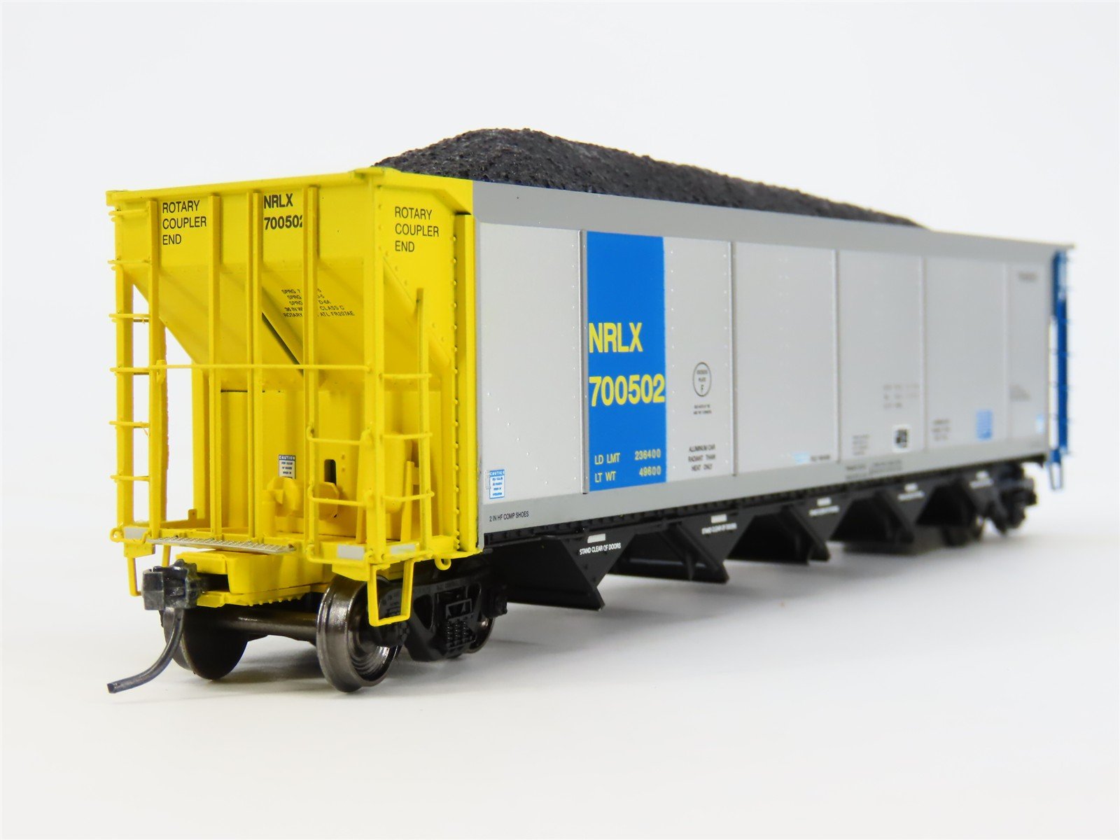 HO ExactRail EE-1307-13 NRLX CIT Group Autoflood Hopper #700502 w/Coal Load