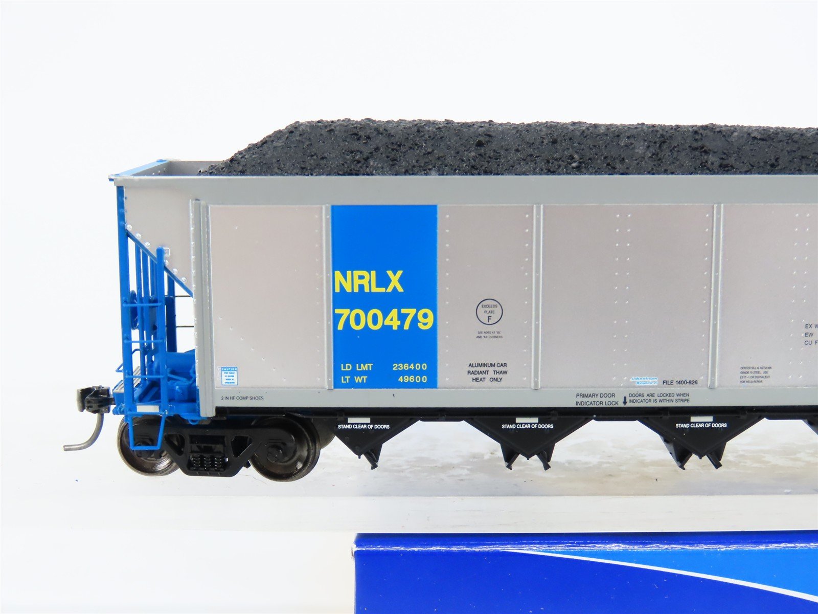 HO ExactRail EE-1307-10 NRLX CIT Group Autoflood Hopper #700479 w/Coal Load