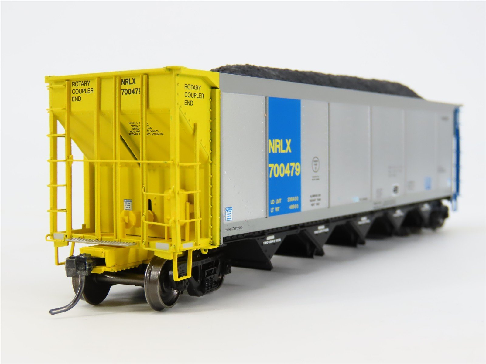 HO ExactRail EE-1307-10 NRLX CIT Group Autoflood Hopper #700479 w/Coal Load