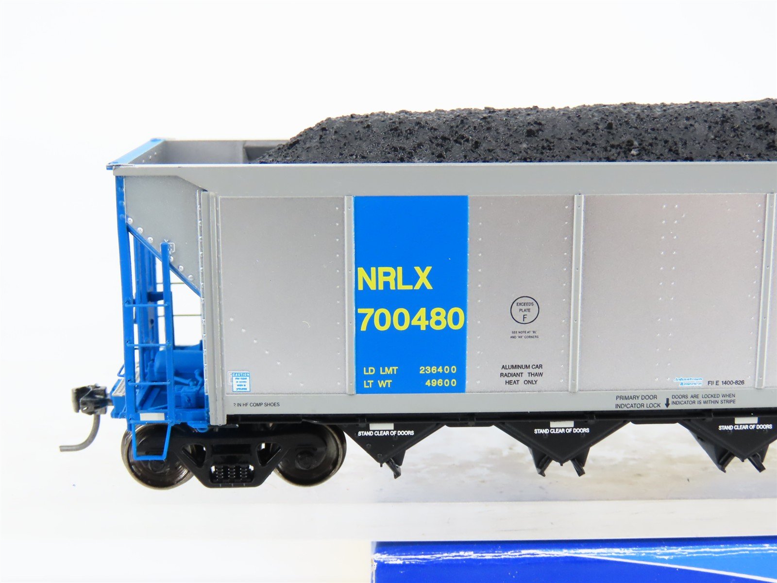 HO ExactRail EE-1307-11 NRLX CIT Group Autoflood Hopper #700480 w/Coal Load