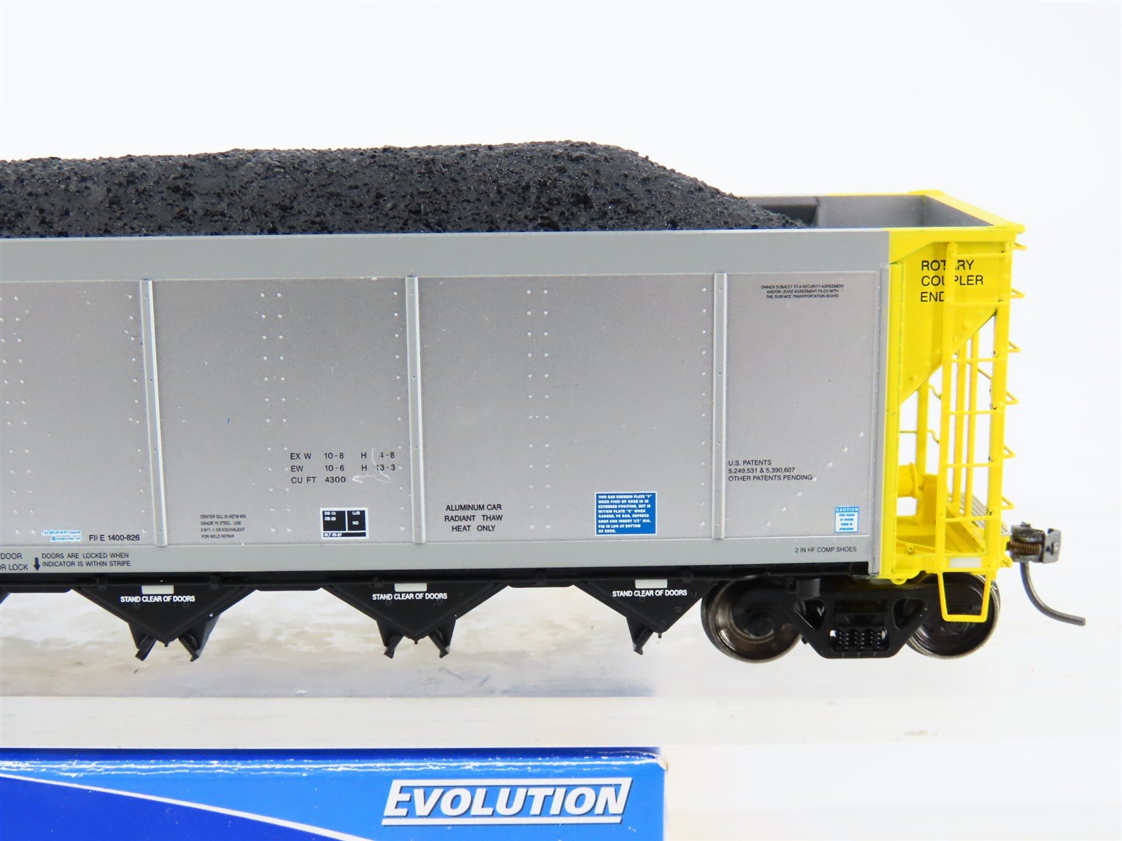 HO ExactRail EE-1307-11 NRLX CIT Group Autoflood Hopper #700480 w/Coal Load