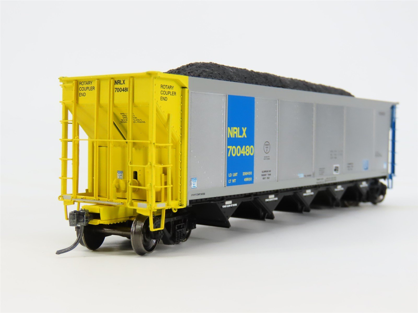 HO ExactRail EE-1307-11 NRLX CIT Group Autoflood Hopper #700480 w/Coal Load