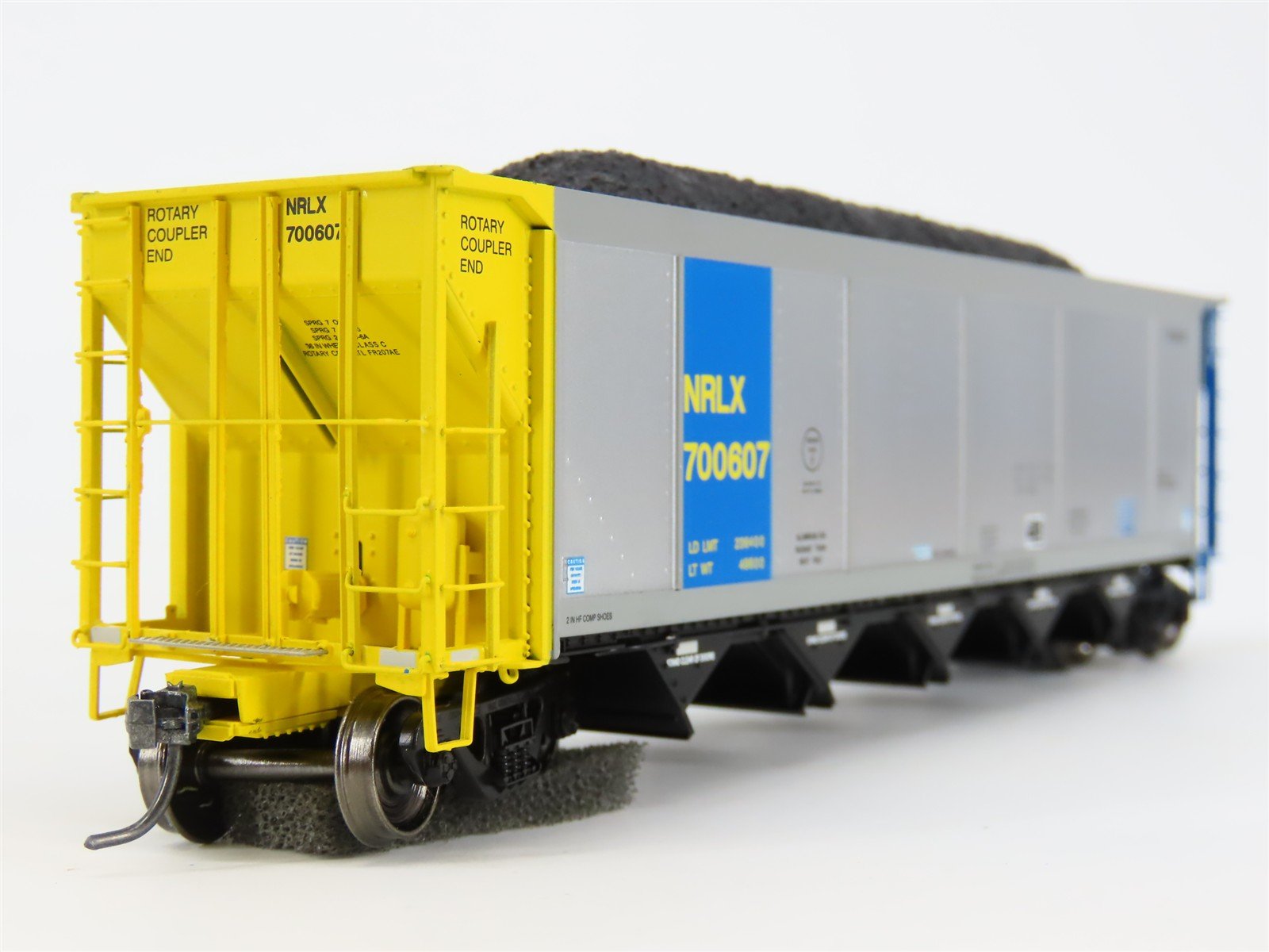 HO ExactRail EE-1307-23 NRLX CIT Group Autoflood Hopper #700607 w/Coal Load
