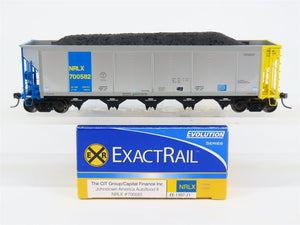 HO ExactRail EE-1307-21 NRLX CIT Group Autoflood Hopper #700582 w/Coal Load