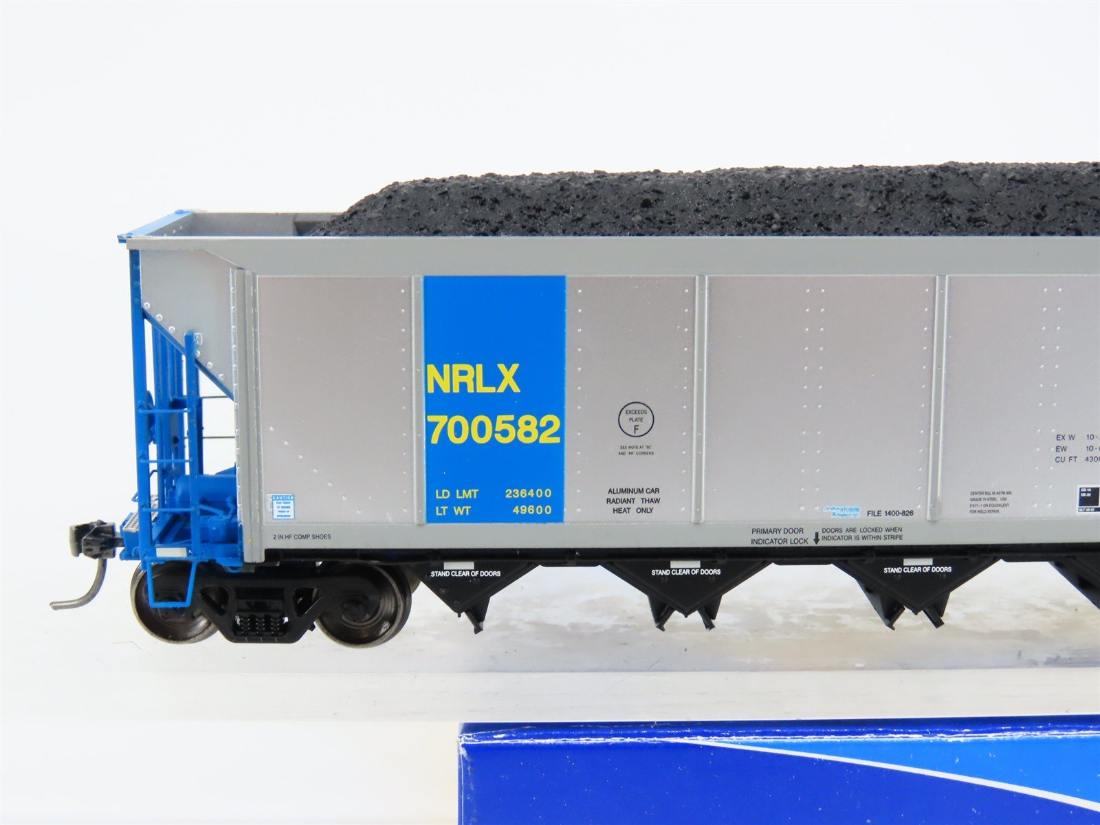 HO ExactRail EE-1307-21 NRLX CIT Group Autoflood Hopper #700582 w/Coal Load