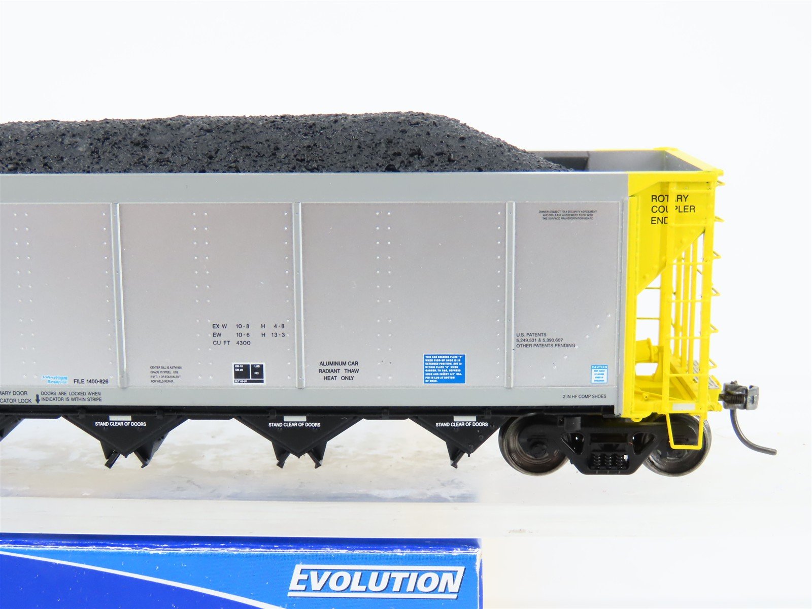 HO ExactRail EE-1307-21 NRLX CIT Group Autoflood Hopper #700582 w/Coal Load