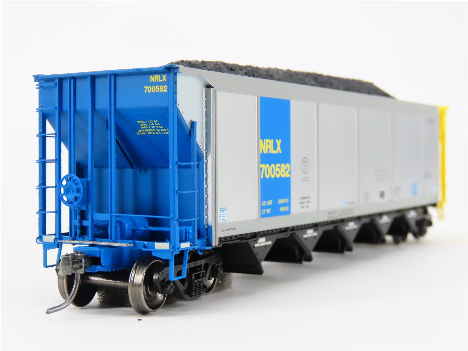 HO ExactRail EE-1307-21 NRLX CIT Group Autoflood Hopper #700582 w/Coal Load