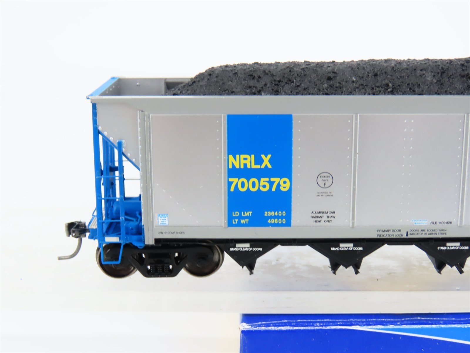 HO ExactRail EE-1307-20 NRLX CIT Group Autoflood Hopper #700579 w/Coal Load