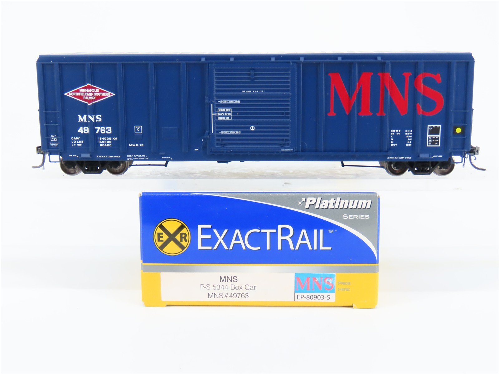 HO Scale ExactRail EP-80903-5 MNS Railway P-S 5344 50' Boxcar #49763