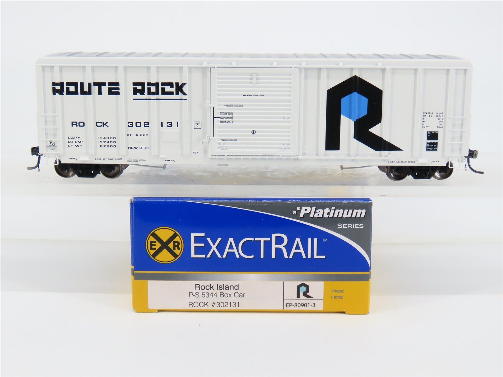 HO Scale ExactRail EP-80901-3 ROCK/RI Rock Island P-S 5344 50' Boxcar #302131