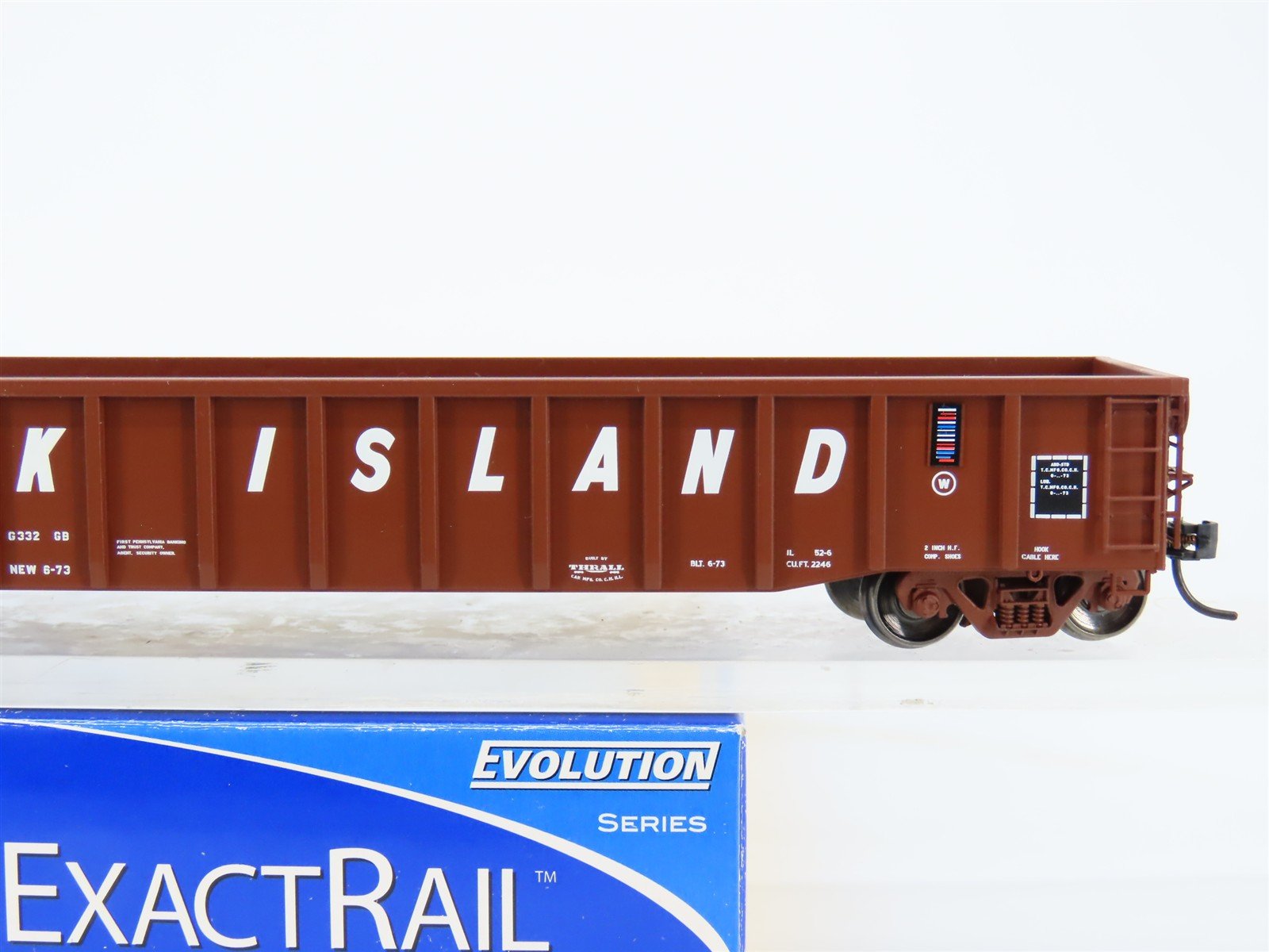 HO Scale ExactRail EE-1901-3 RI Rock Island Thrall 2244 Gondola #180023