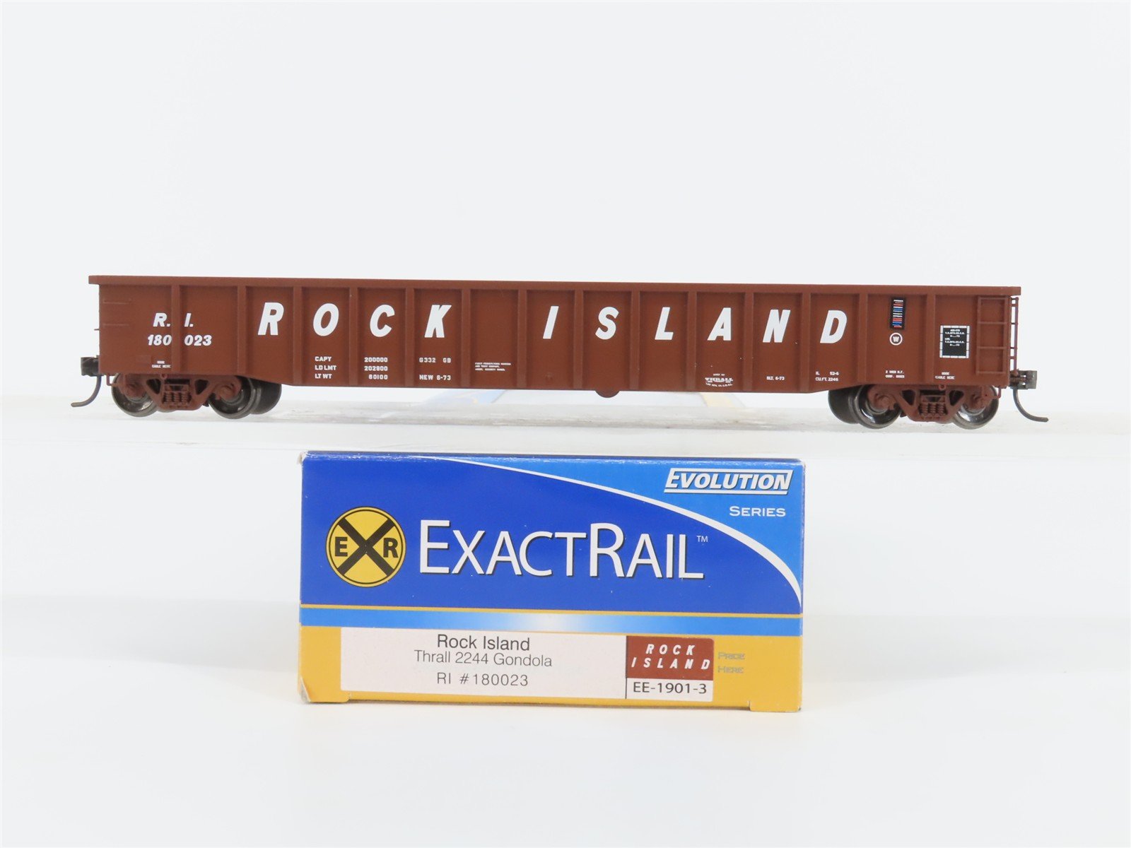 HO Scale ExactRail EE-1901-3 RI Rock Island Thrall 2244 Gondola #180023