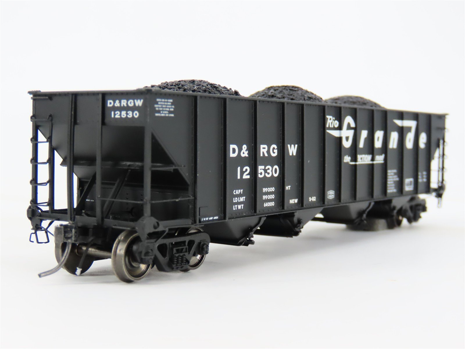 HO ExactRail EP-81460-5 DRGW Rio Grande Bethlehem 3483 4-Bay Hopper Car #12530