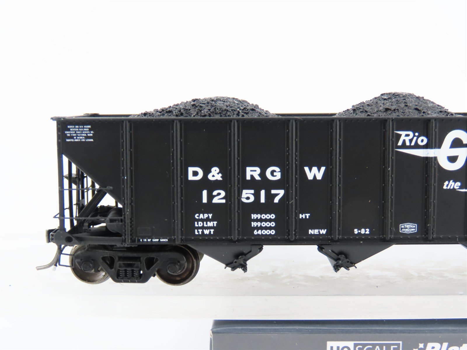 HO ExactRail EP-81460-3 DRGW Rio Grande Bethlehem 3483 4-Bay Hopper Car #12517