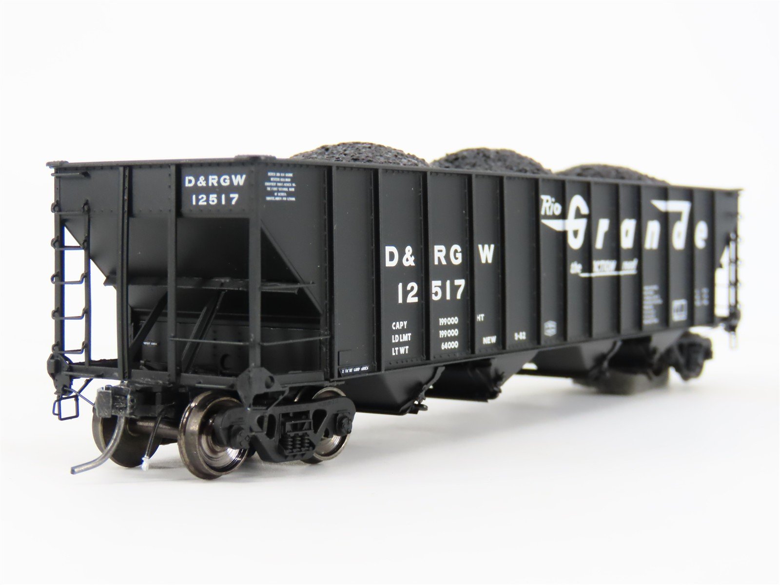HO ExactRail EP-81460-3 DRGW Rio Grande Bethlehem 3483 4-Bay Hopper Car #12517