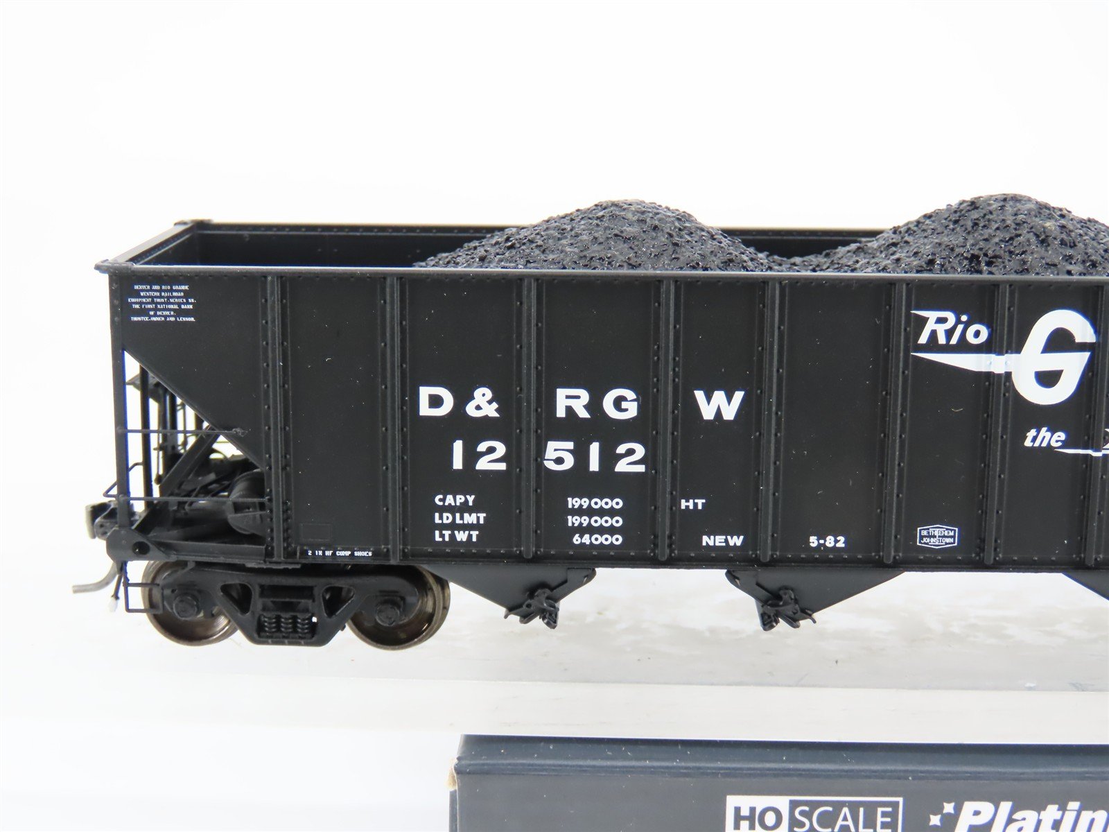 HO ExactRail EP-81460-2 DRGW Rio Grande Bethlehem 3483 4-Bay Hopper Car #12512