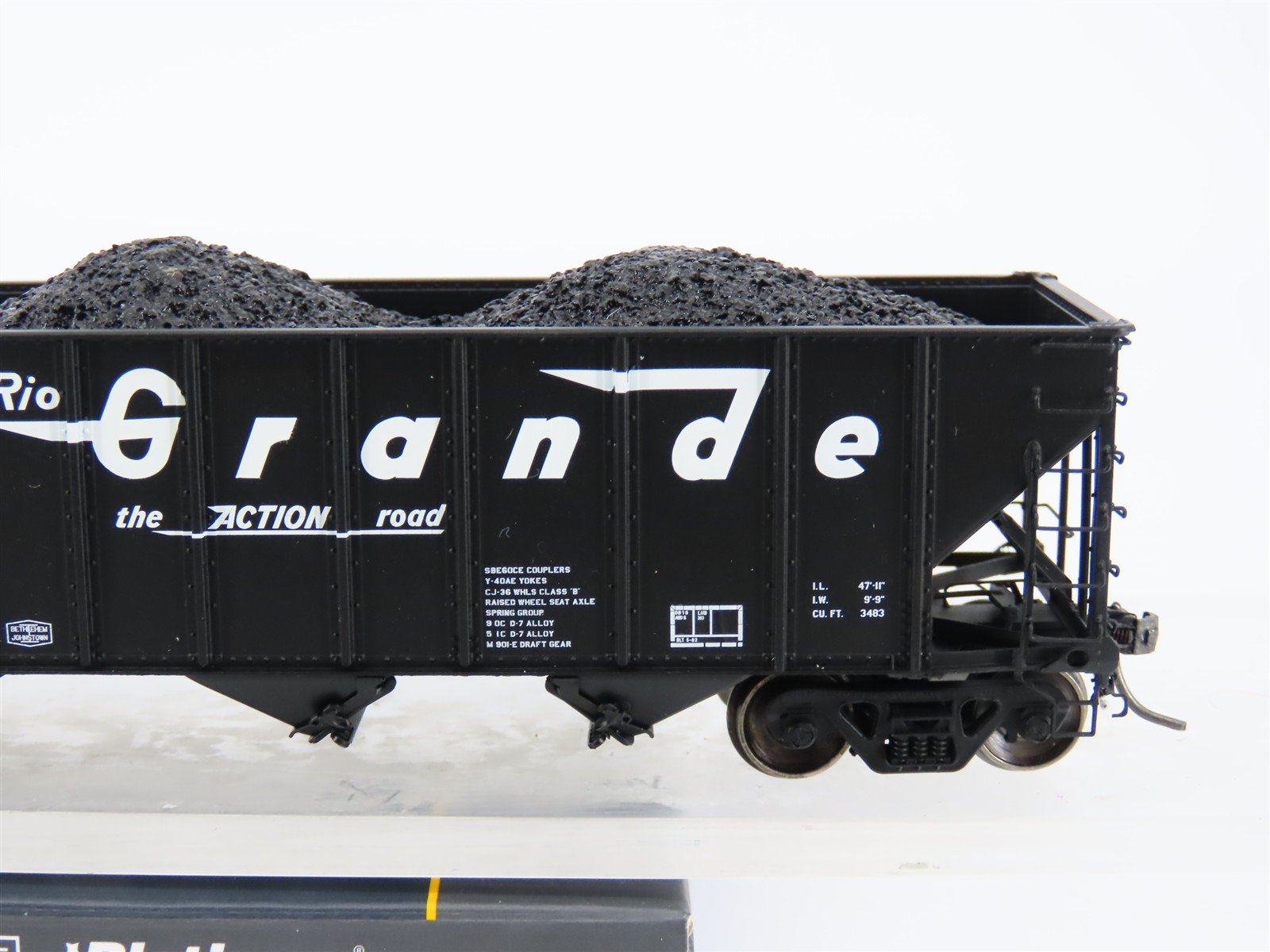 HO ExactRail EP-81460-2 DRGW Rio Grande Bethlehem 3483 4-Bay Hopper Car #12512