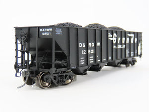 HO ExactRail EP-81460-4 DRGW Rio Grande Bethlehem 3483 4-Bay Hopper Car #12521
