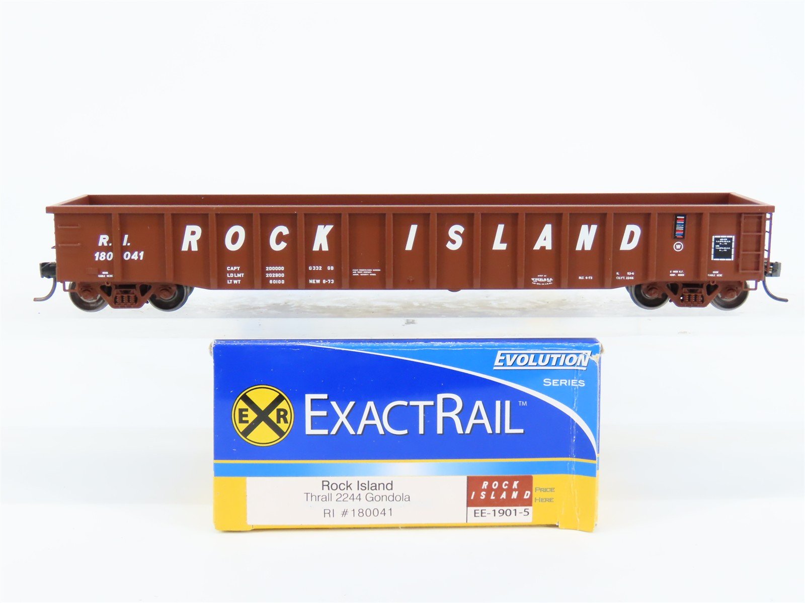 HO Scale ExactRail EE-1901-5 RI Rock Island Thrall 2244 Gondola #180041