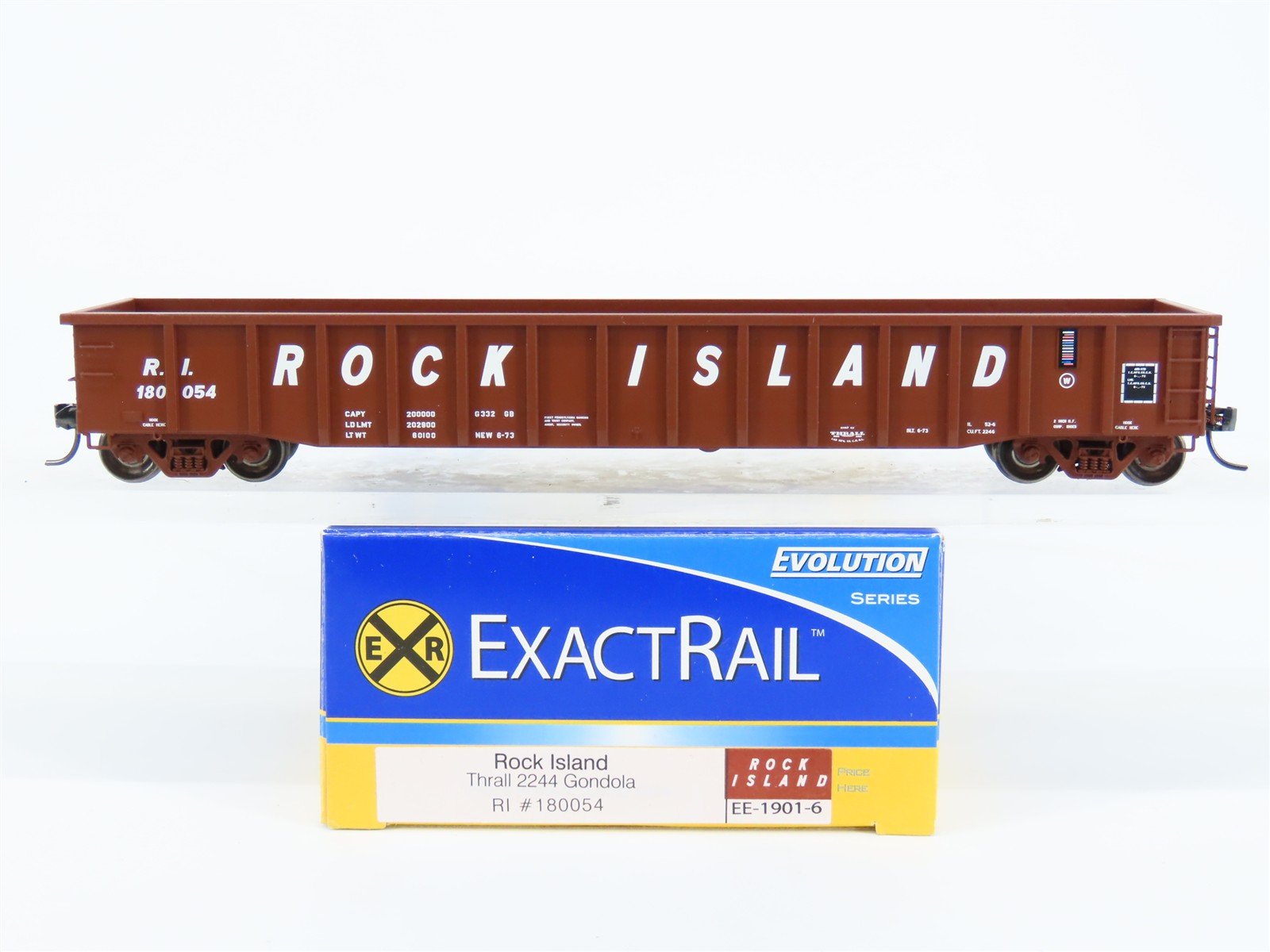 HO Scale ExactRail EE-1901-6 RI Rock Island Thrall 2244 Gondola #180054