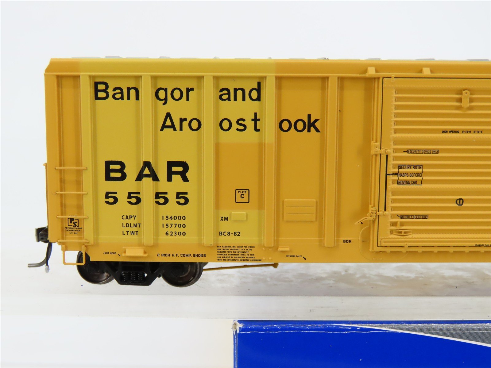 HO Scale ExactRail EP-80902-4 BAR Bangor & Aroostook P-S 5344 50' Boxcar #5555