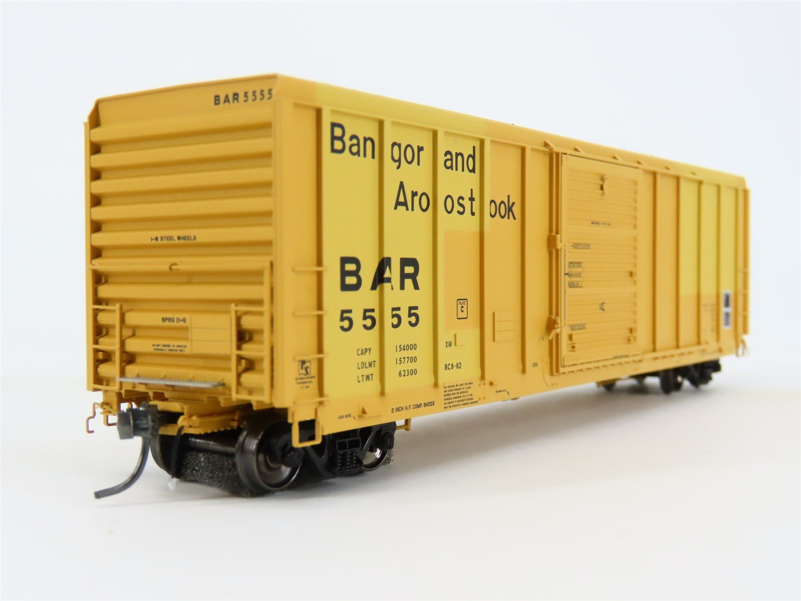 HO Scale ExactRail EP-80902-4 BAR Bangor & Aroostook P-S 5344 50' Boxcar #5555