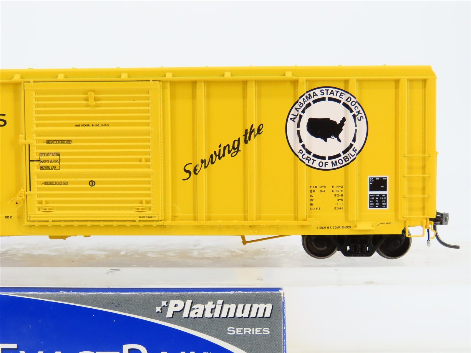 HO Scale ExactRail EP-80911-4 TASD Alabama Docks P-S 5344 50' Boxcar #78037