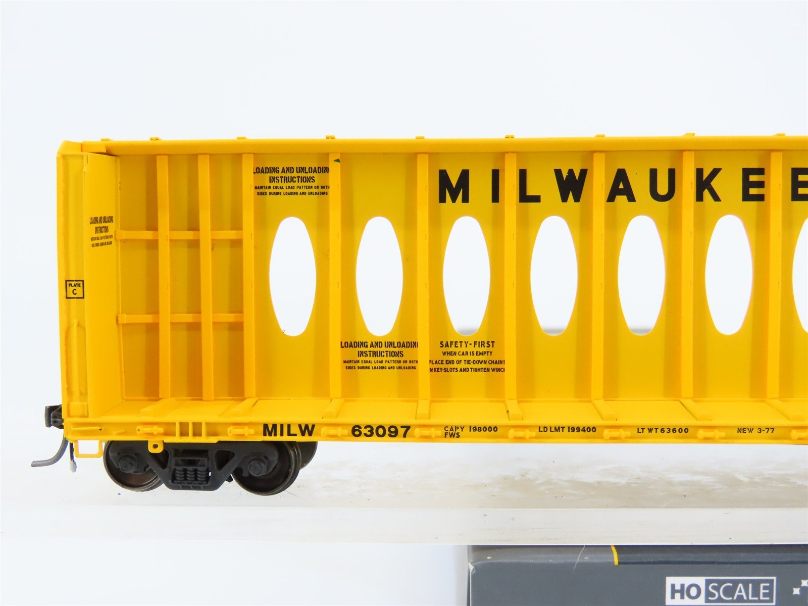 HO Scale ExactRail EP-81105-6 MILW Milwaukee Road 63' Centerbeam Flatcar #63097