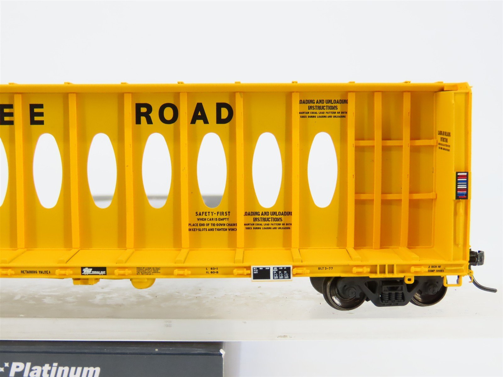 HO Scale ExactRail EP-81105-6 MILW Milwaukee Road 63' Centerbeam Flatcar #63097