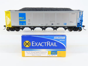 HO ExactRail EE-1307-16 NRLX CIT Group Autoflood Hopper #700535 w/Coal Load