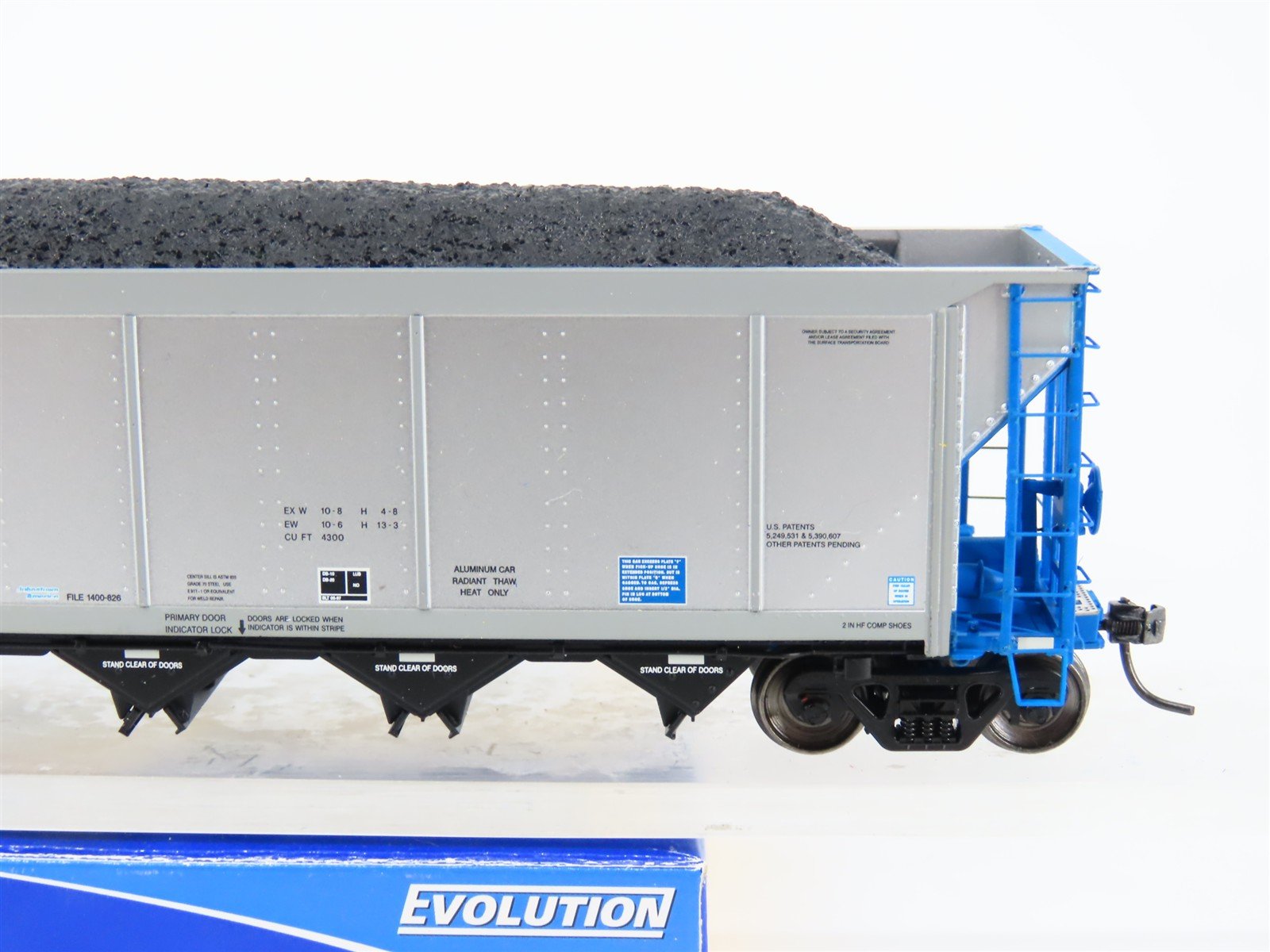 HO ExactRail EE-1307-16 NRLX CIT Group Autoflood Hopper #700535 w/Coal Load