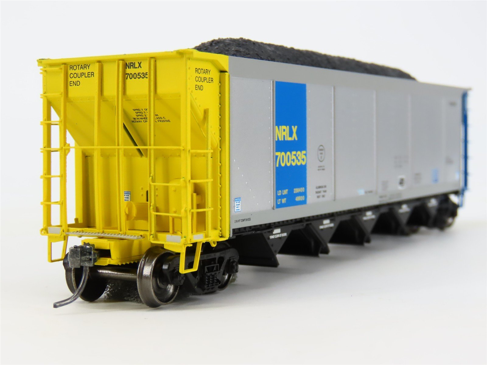 HO ExactRail EE-1307-16 NRLX CIT Group Autoflood Hopper #700535 w/Coal Load
