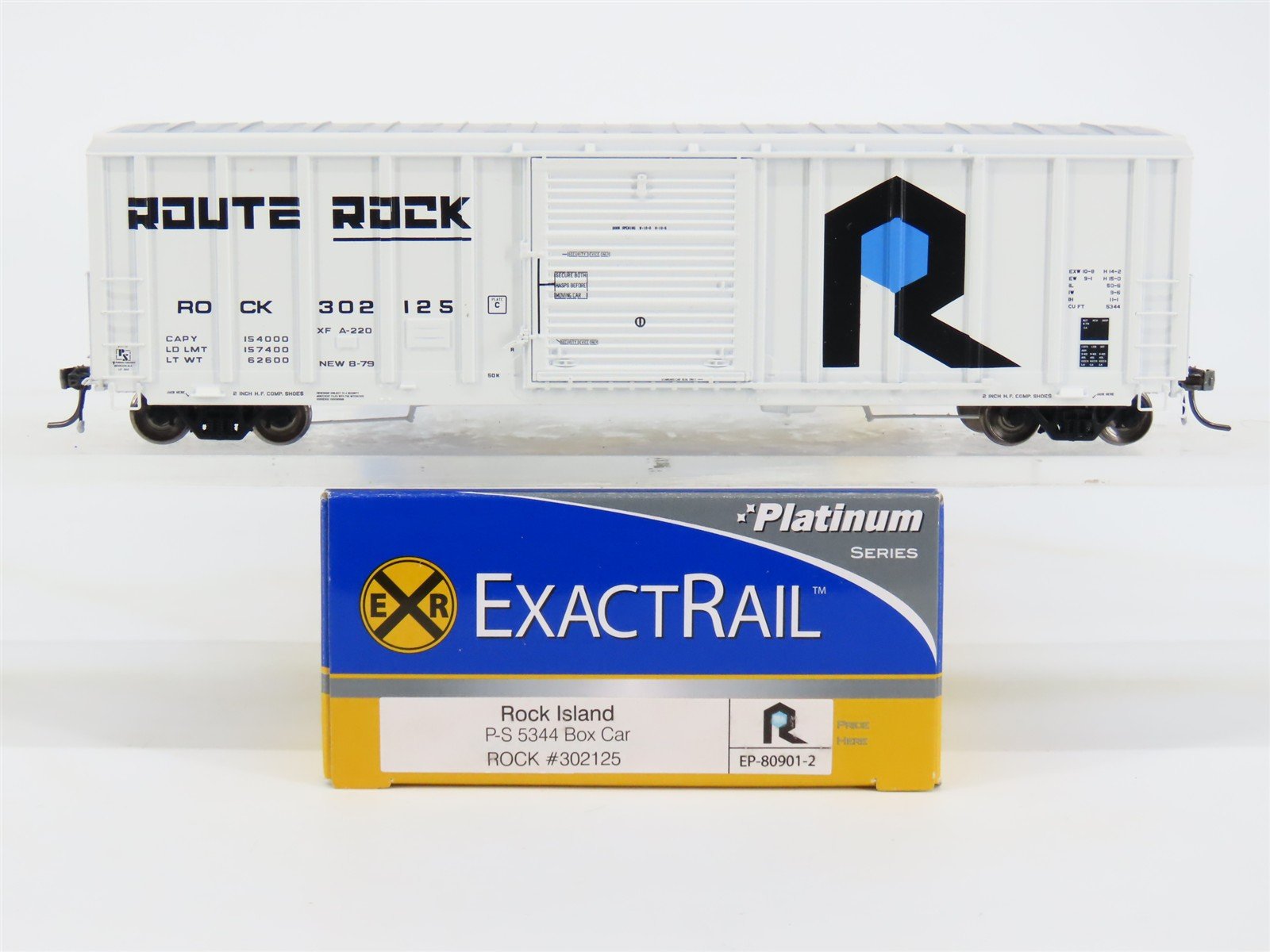 HO Scale ExactRail EP-80901-2 ROCK/RI Rock Island P-S 5344 50' Boxcar #302125
