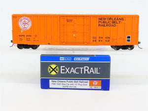 HO Scale ExactRail EE-1853-3 NOPB New Orleans Belt FMC 5327 50' Boxcar #4128