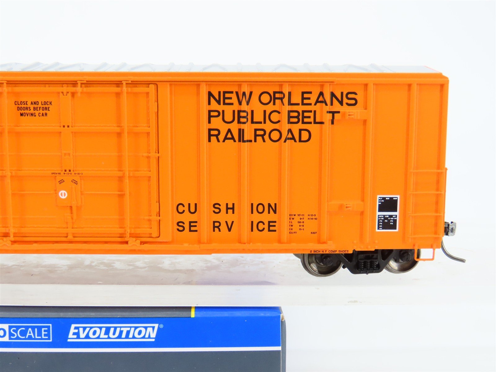 HO Scale ExactRail EE-1853-3 NOPB New Orleans Belt FMC 5327 50' Boxcar #4128