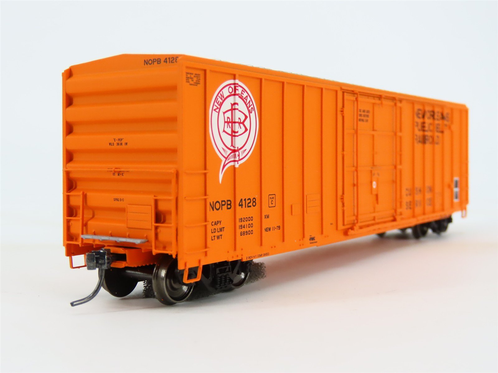 HO Scale ExactRail EE-1853-3 NOPB New Orleans Belt FMC 5327 50' Boxcar #4128