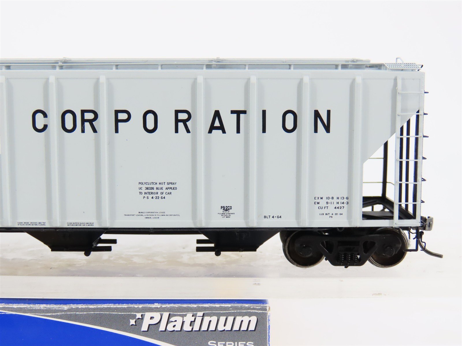 HO Scale ExactRail EP-80197-1 TLDX Bunge PS-2CD 4427 Covered Hopper #3015