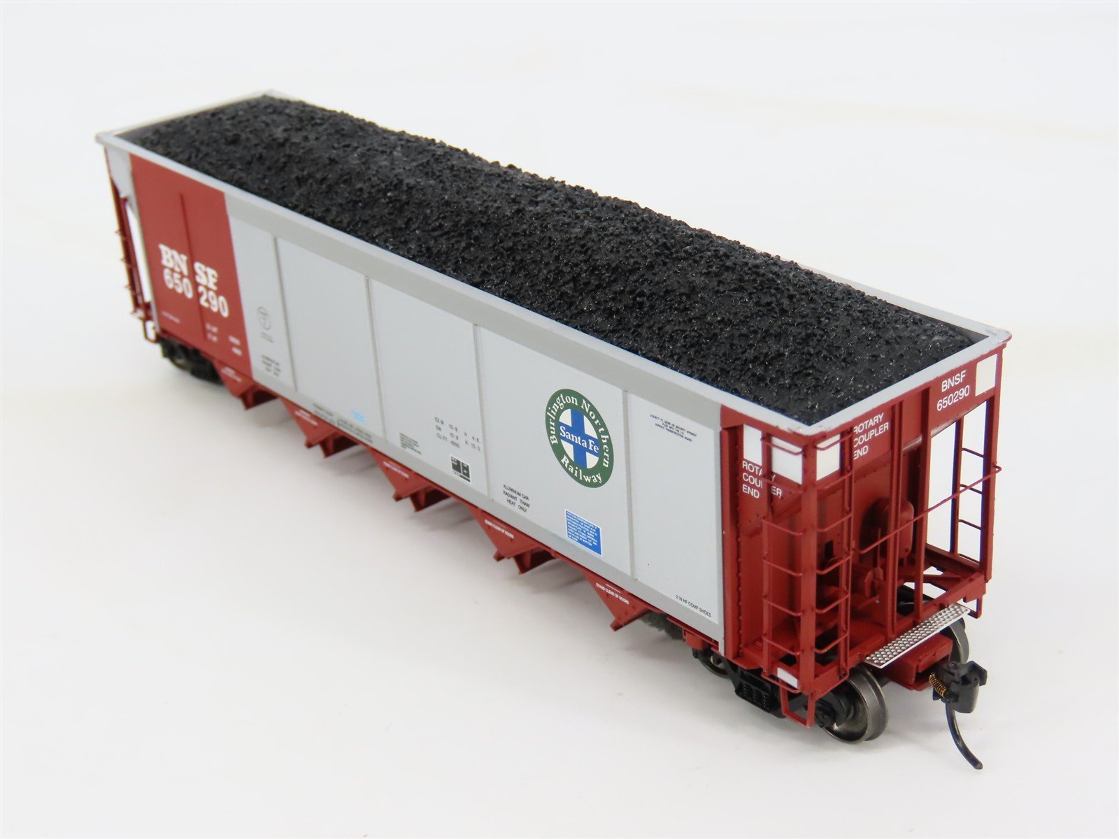 HO Scale ExactRail EP-1301-25 BNSF Railway Autoflood II Hopper Car #650290 wLoad