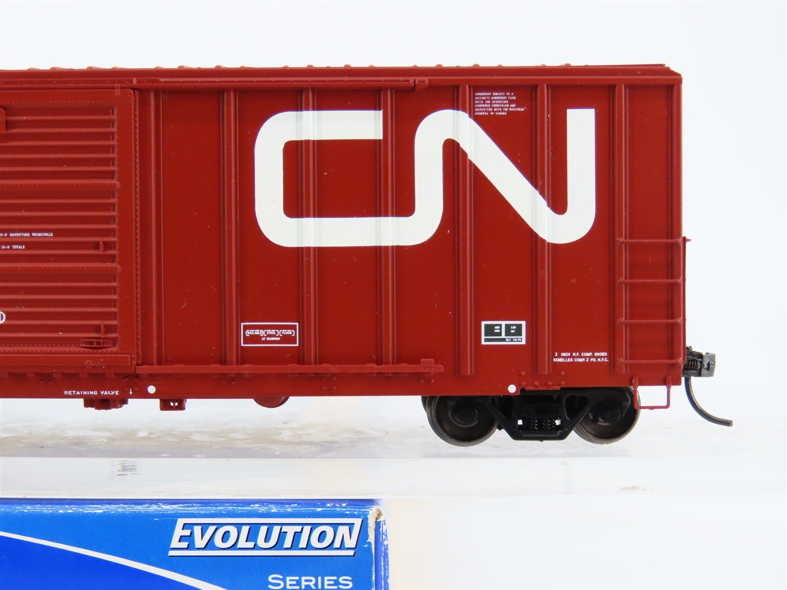 HO Scale ExactRail EE-1807-6 CNA Canadian National FMC 5277 50' Boxcar #553065