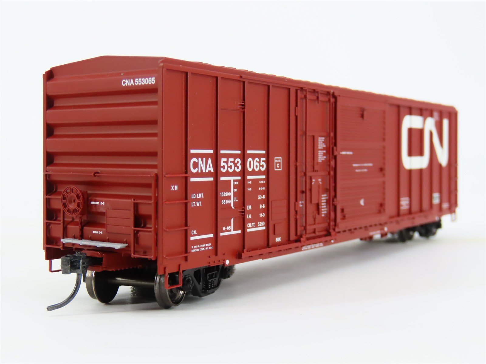 HO Scale ExactRail EE-1807-6 CNA Canadian National FMC 5277 50' Boxcar #553065