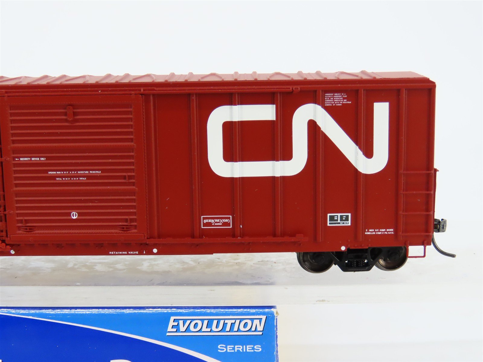 HO Scale ExactRail EE-1807-5 CNA Canadian National FMC 5277 50' Boxcar #553052