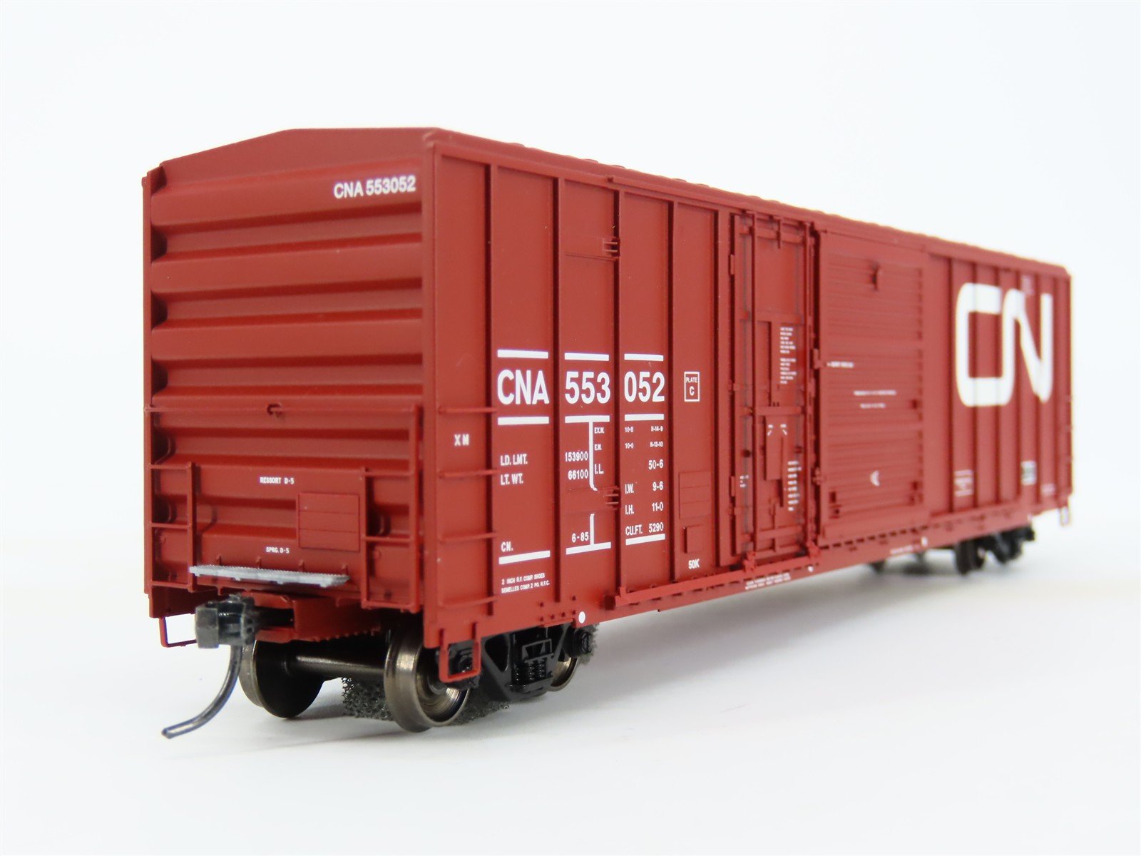HO Scale ExactRail EE-1807-5 CNA Canadian National FMC 5277 50' Boxcar #553052